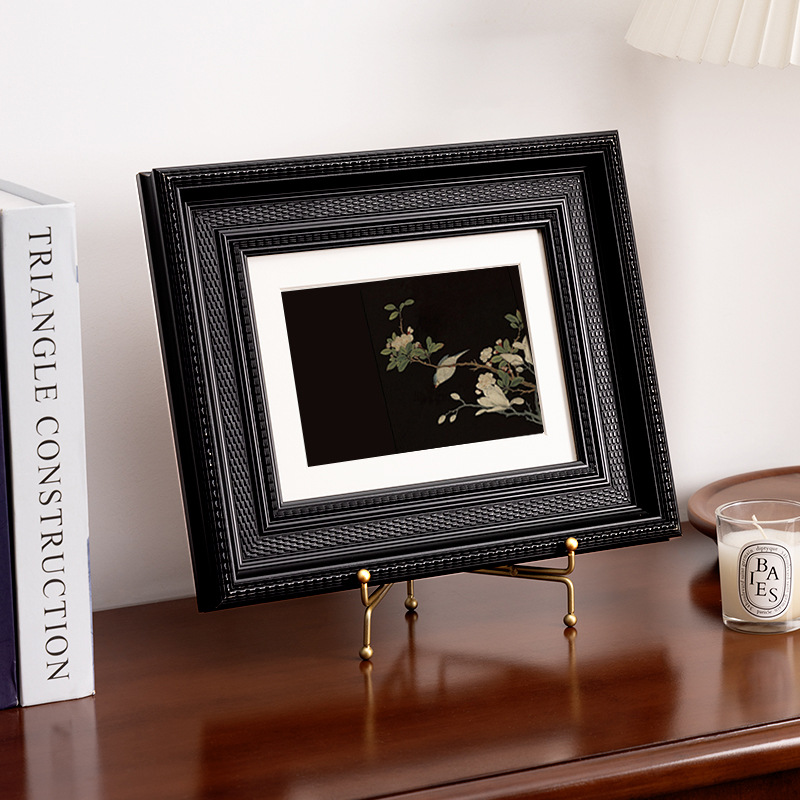 Home Textiles France - French vintage picture frame high-grade black