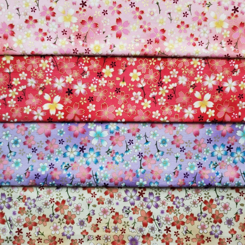 Cotton Gold Foil Printed Fabri - đánh giá và giá Japanese Home Textiles