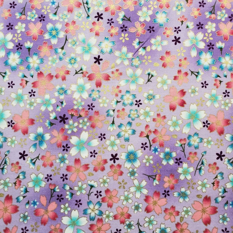 Cotton Gold Foil Printed Fabri - đánh giá và giá Japanese Home Textiles