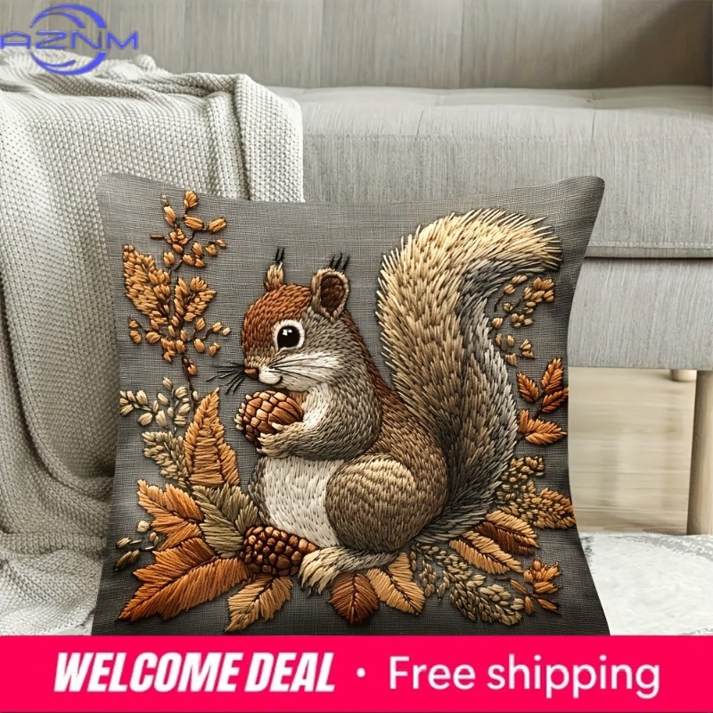 Squirrel Pillow Cover: Nature' - đánh giá và giá Your Home Textiles