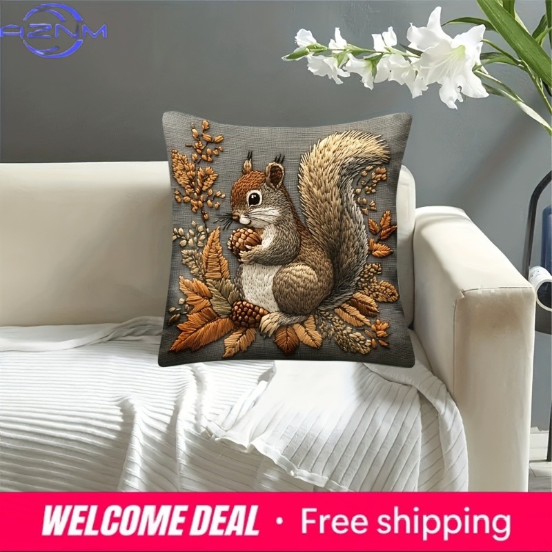 Squirrel Pillow Cover: Nature' - đánh giá và giá Your Home Textiles